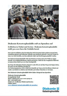 Spendenaufruf Erdbeben Türkei und Syrien