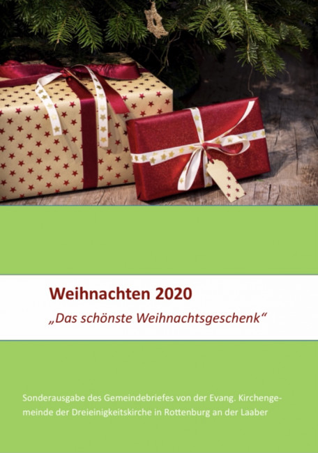 Gemeindebrief Weihnachten 2020